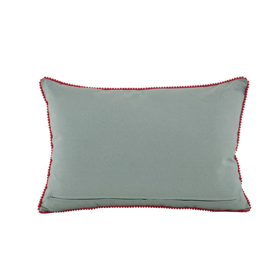 Embroidered Rooster Pillow 16x24