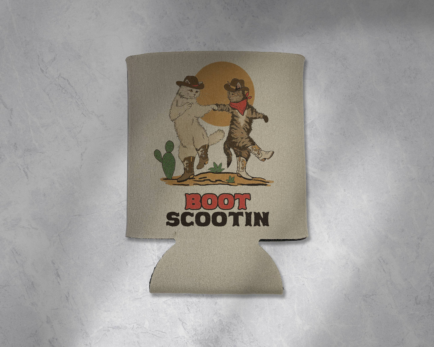 Boot Scootin Kitties Koozie