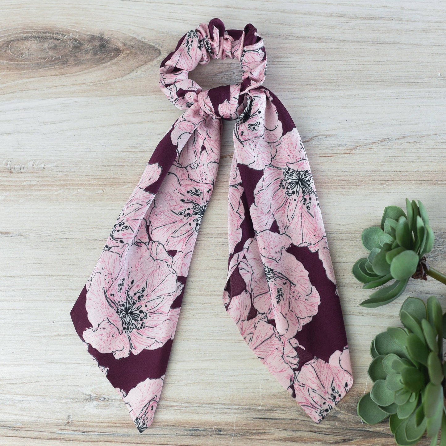 Large Hibiscus Flower Hair Scarves