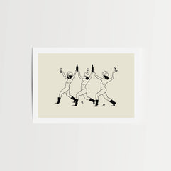 Western Wine Vintage Wall Art Print