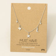 Texas Star Boots Western Station Necklace
