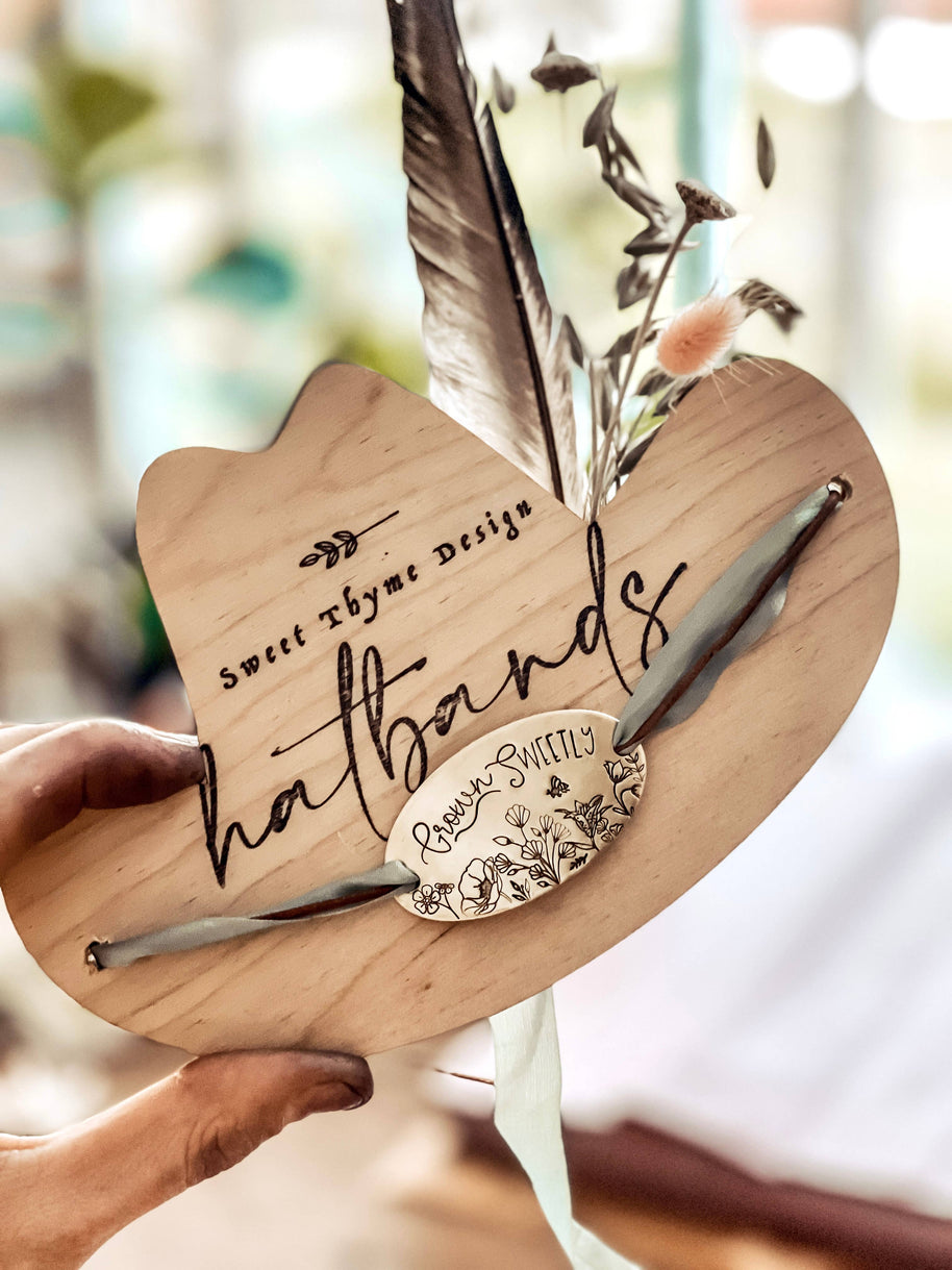 Women's Brass & Silk Hatband