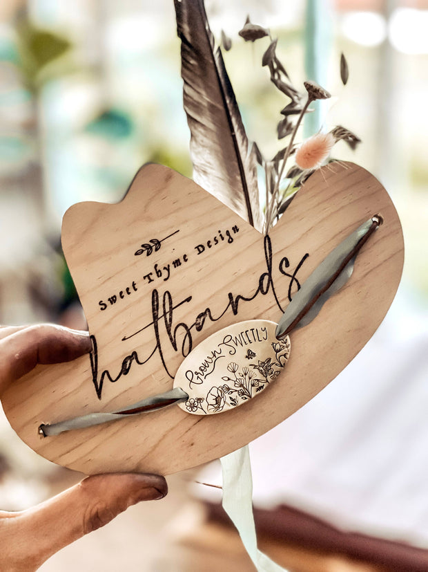 Women's Brass & Silk Hatband