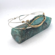 Amazonite Eye Cuff Bracelet