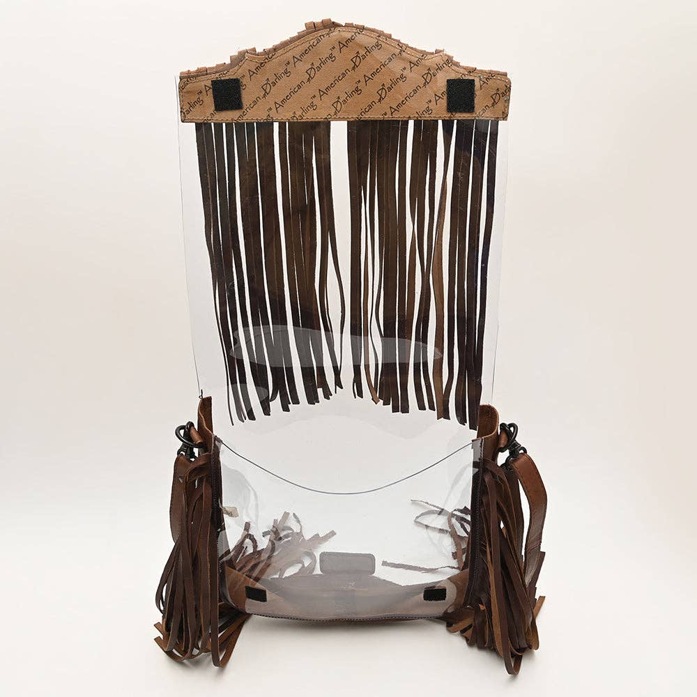 Clear Leather Concert Bag