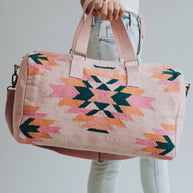 Pink Aztec Duffel Bag