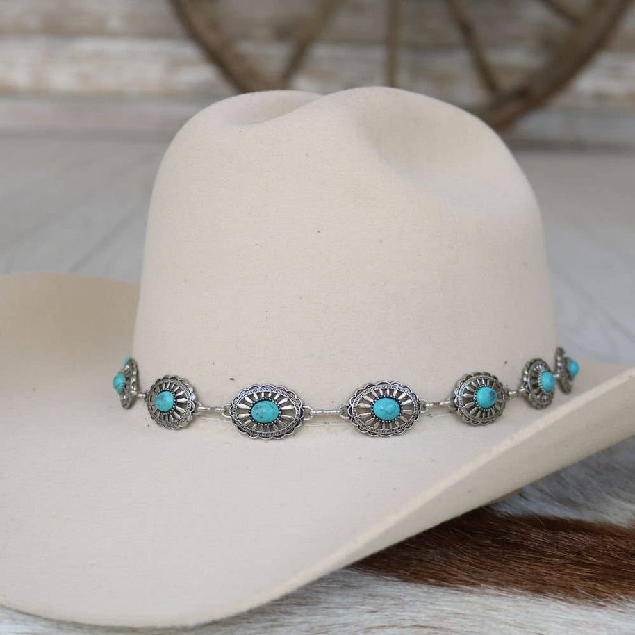 Concho Palomino Hat Band