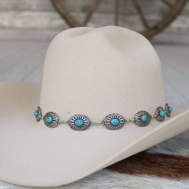 Concho Palomino Hat Band