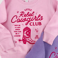 Cowgirl Sweatshirt, Pink Western Shirt for girl, purple boot