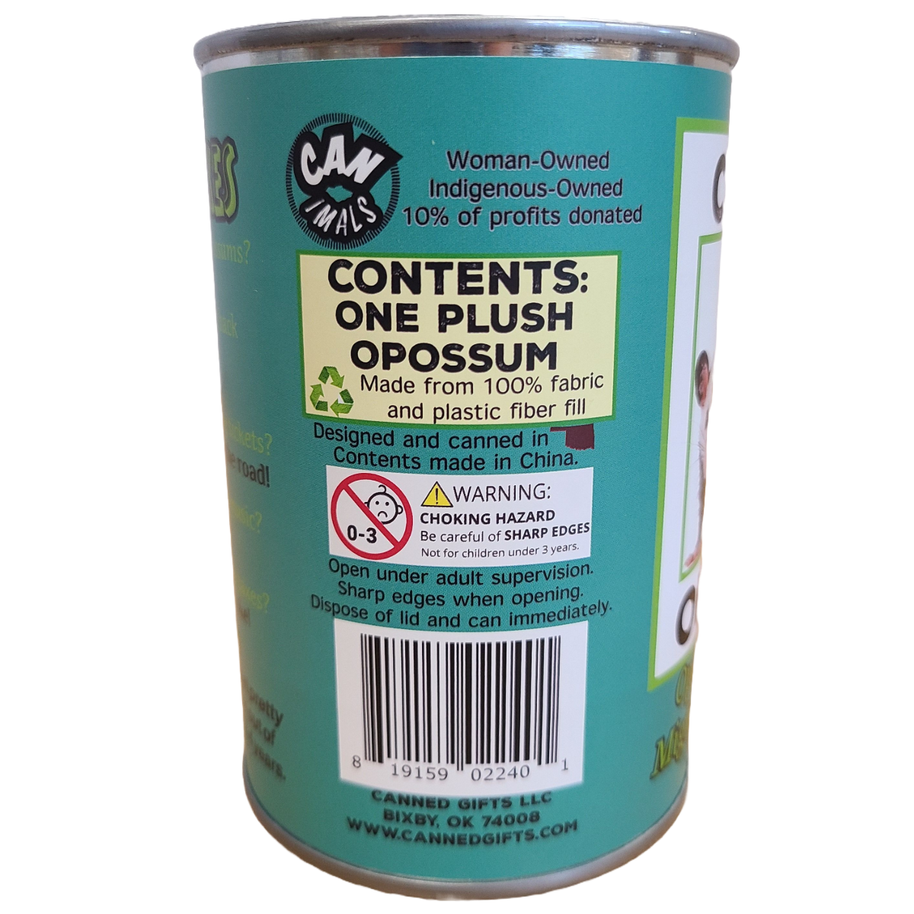 Oliver the Canned Opossum