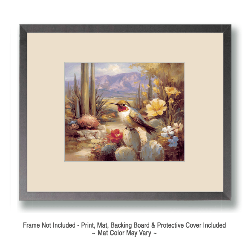 Sonoran Desert Hummingbird Art Print