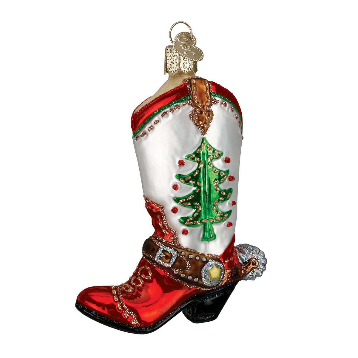 Christmas Cowboy Boot