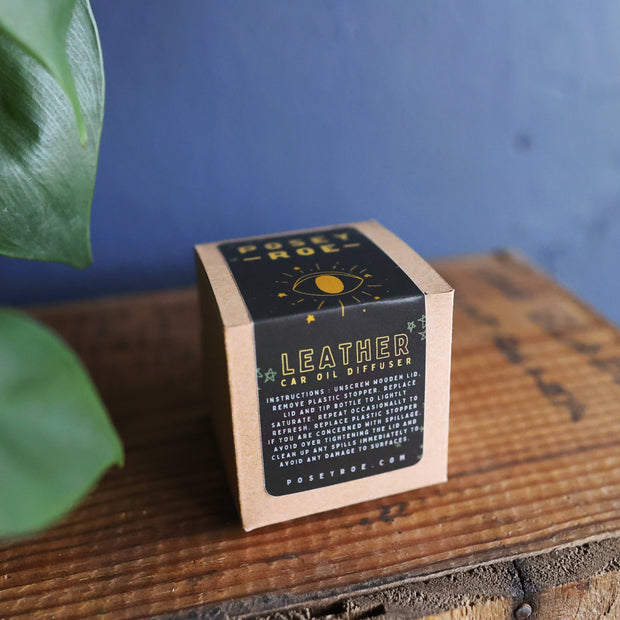 Leather Scented Car Oil Diffuser