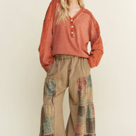 Tiered Boho Wide Leg Pants