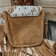 Bessie Cowhide Suede Fringe Crossbody