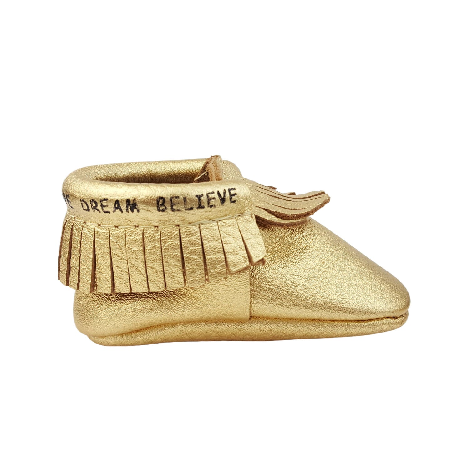 Sale: Bible Vere Soft Metallic Leather Baby Moccasins