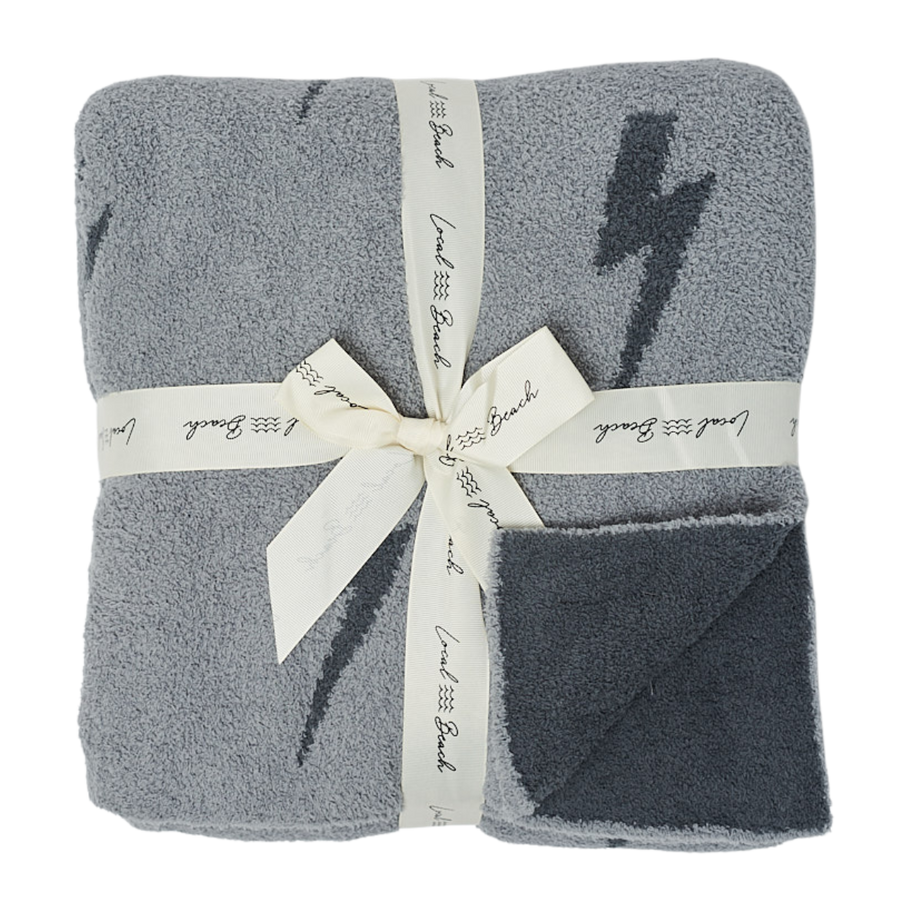 Lightning Bolt Luxe Home Blanket