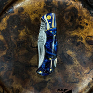TF-062 Titan Celestial Damascus Pocket Knife