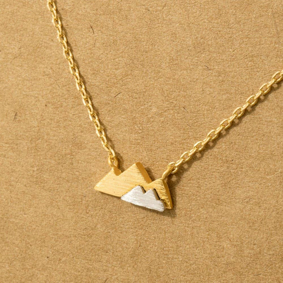 Mini Mountain Pendant Necklace