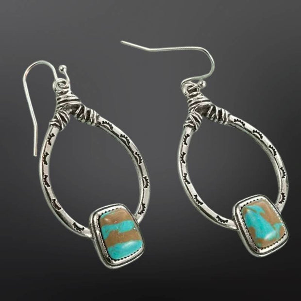 Turquoise Western Earrings Royston Look