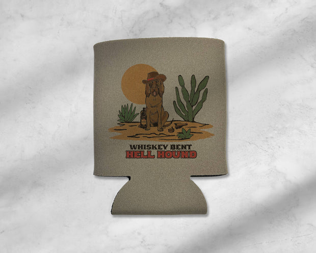 Bloodhound Cowboy: Whiskey Bent Hell Hound Koozie