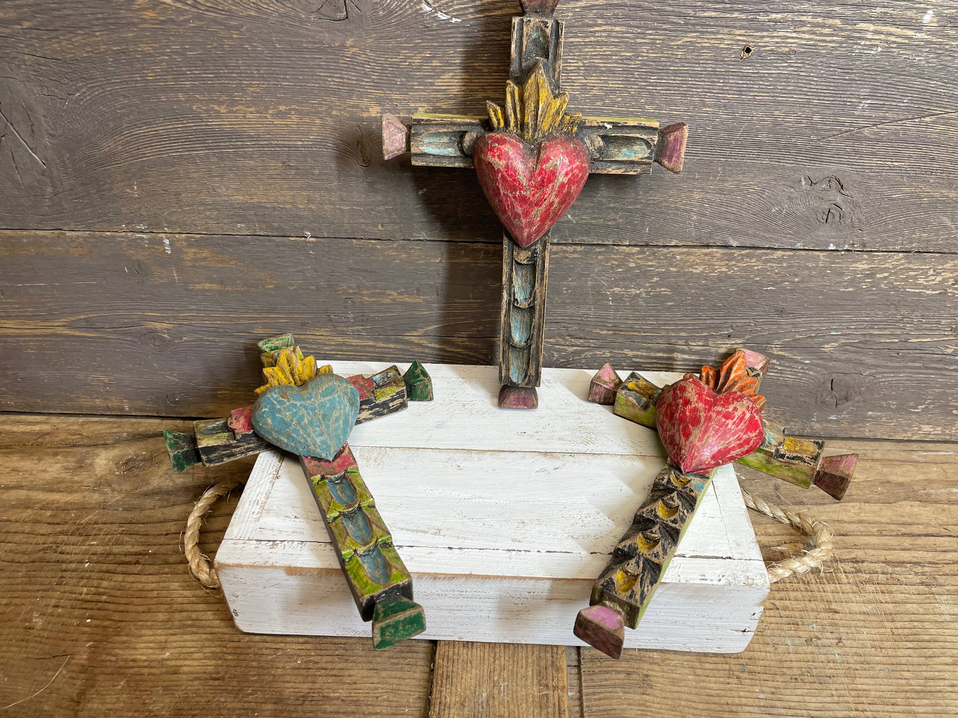 Small Hand Carved Wall Cross
