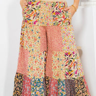 4-Tier Patchwork Pants