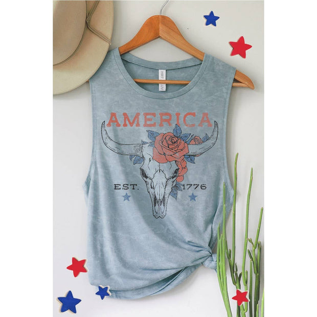 Cowskull America Est 1776 Tank
