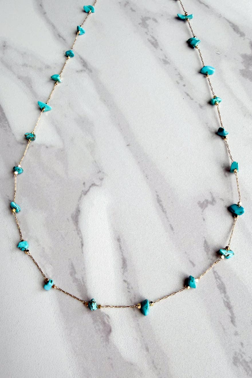Laura Necklace- Turquoise