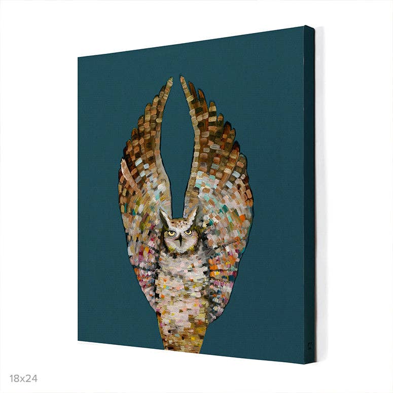 Owl Ballet Canvas Wall Art