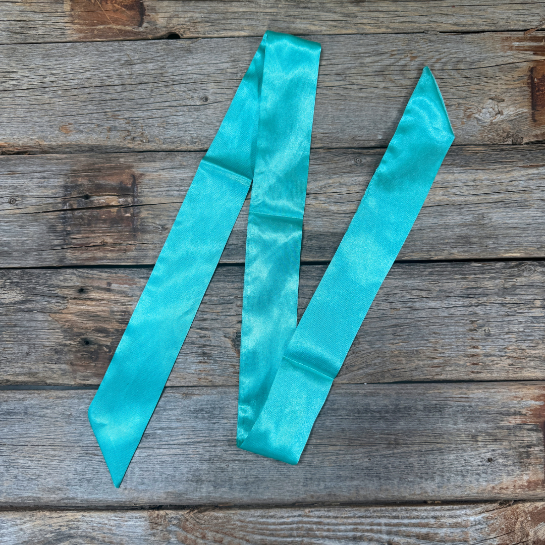 Turquoise  Western Skinny Mini Wild Rag Scarf / Cowgirl Necktie #TW301