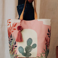 Pink Cactus Tote