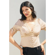 Satin & Lace Blouse
