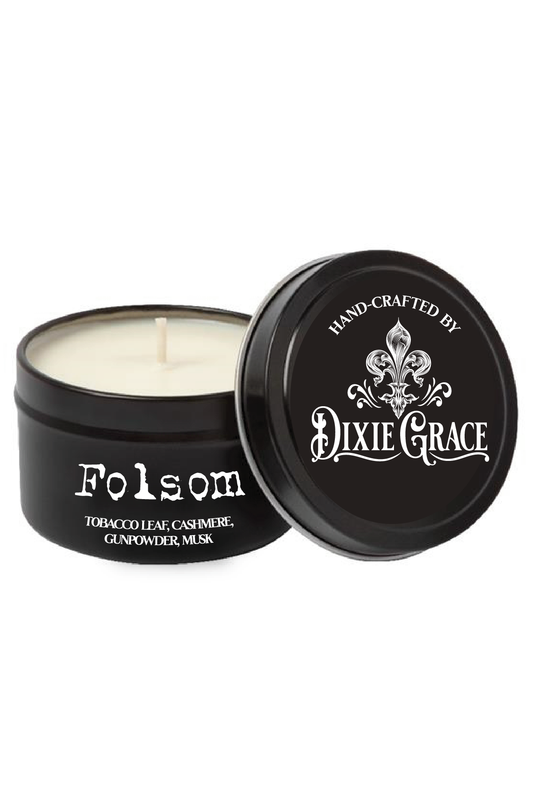 Folsom - 8 oz Candle Tin - Cotton Wick