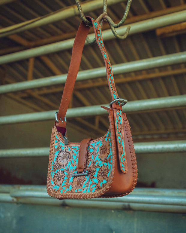 Loyal West Dannia Purse, Med, Whiskey & Water