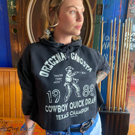 Original Gangsta Cropped Hooded Sweatshirt