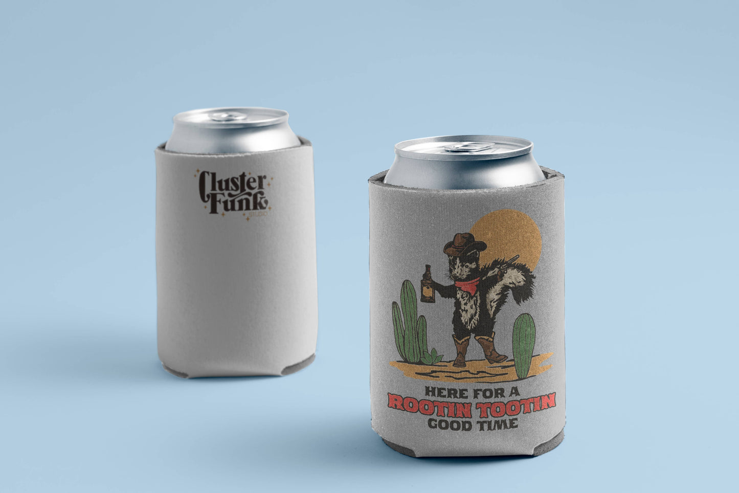 Skunk Cowboy Koozie