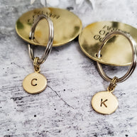 Ride Safe Love You Brass Keychain