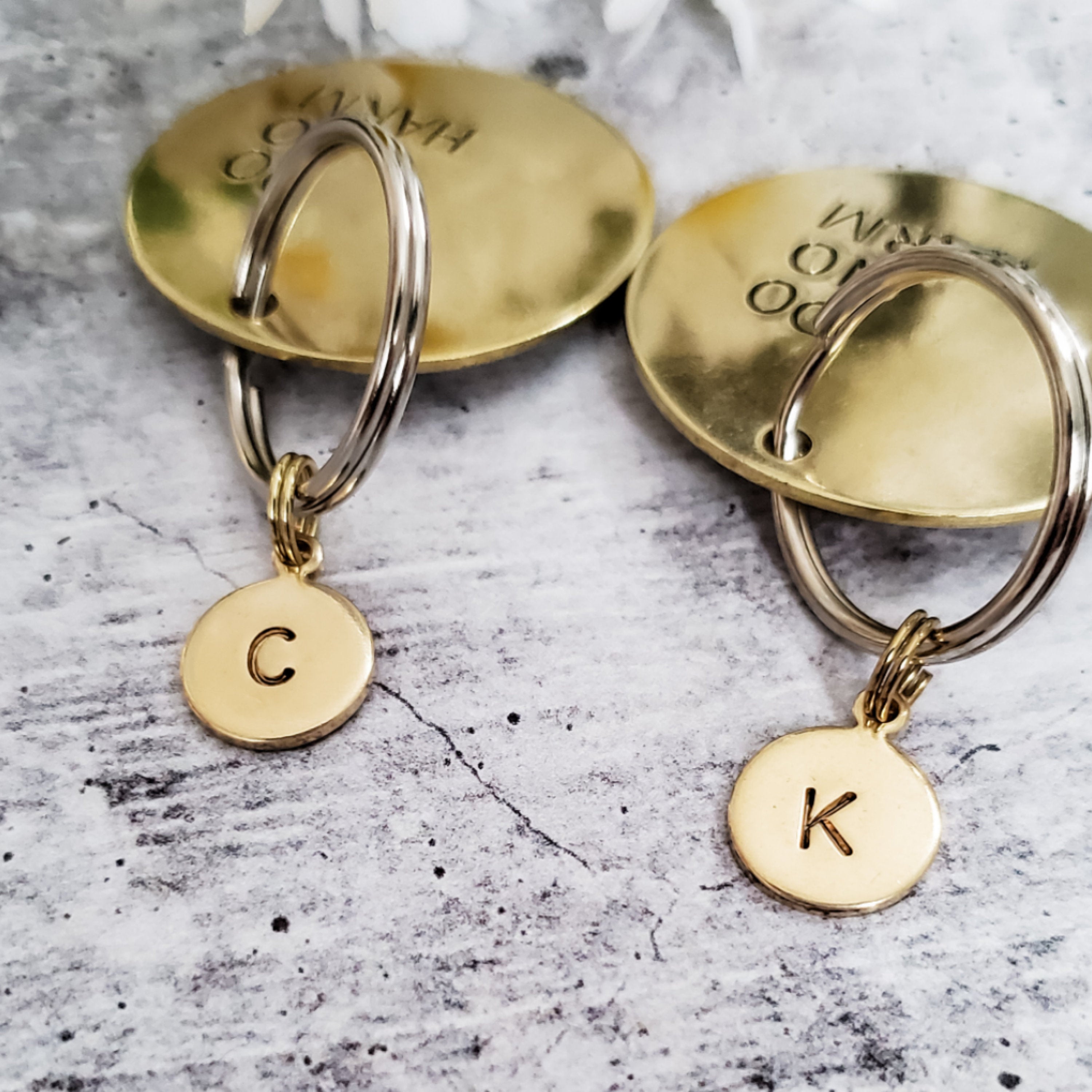 Ride Safe Love You Brass Keychain