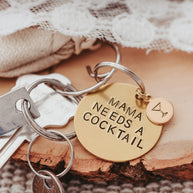 Ride Safe Love You Brass Keychain