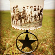 101 Ranch Cowboys and Cowgirls Lampshade Small 8 inch