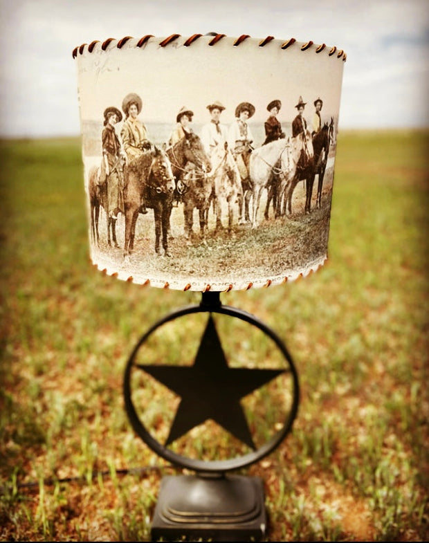 101 Ranch Cowboys and Cowgirls Lampshade Small 8 inch