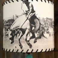 Vintage Bronc Lampshade