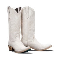 LANE Boots, Cream Crackle