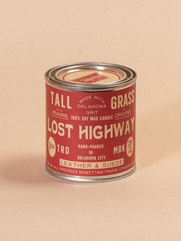 Lost Highway: Leather + Suede Soy Wax Candle