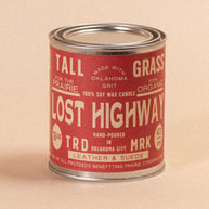 Lost Highway: Leather + Suede Soy Wax Candle