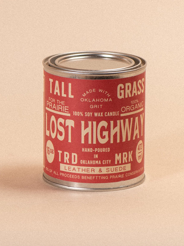 Lost Highway: Leather + Suede Soy Wax Candle