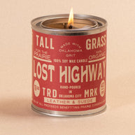 Lost Highway: Leather + Suede Soy Wax Candle