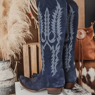 Old Gringo Boots, Mayra Blue Suede, Relaxed Fit