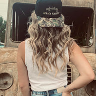 Only Hell My Mama Raised Trucker Hat, Mad Hatter